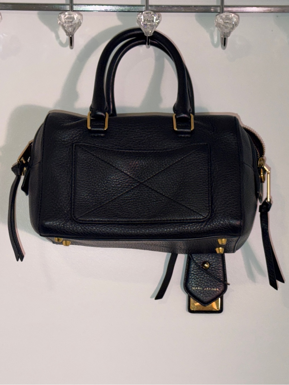 Marc Jacobs Black Leather Satchel Bag - Picture 2 of 7